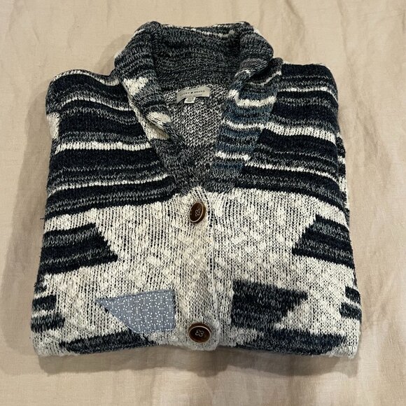 Lucky Brand Heritage Shawl Cardigan Sweater Size XS/S - Picture 5 of 11